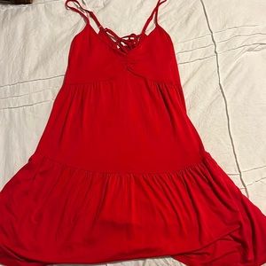 red short dress